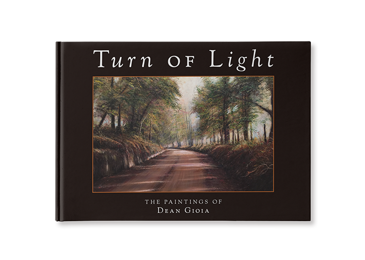 Dean Gioia Turn of Light A book cover with an image of trees and road.